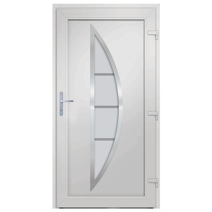 Voordeur 98x208 cm PVC antracietkleurig