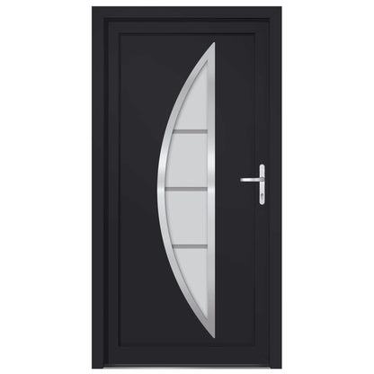 Voordeur 108x200 cm PVC antracietkleurig