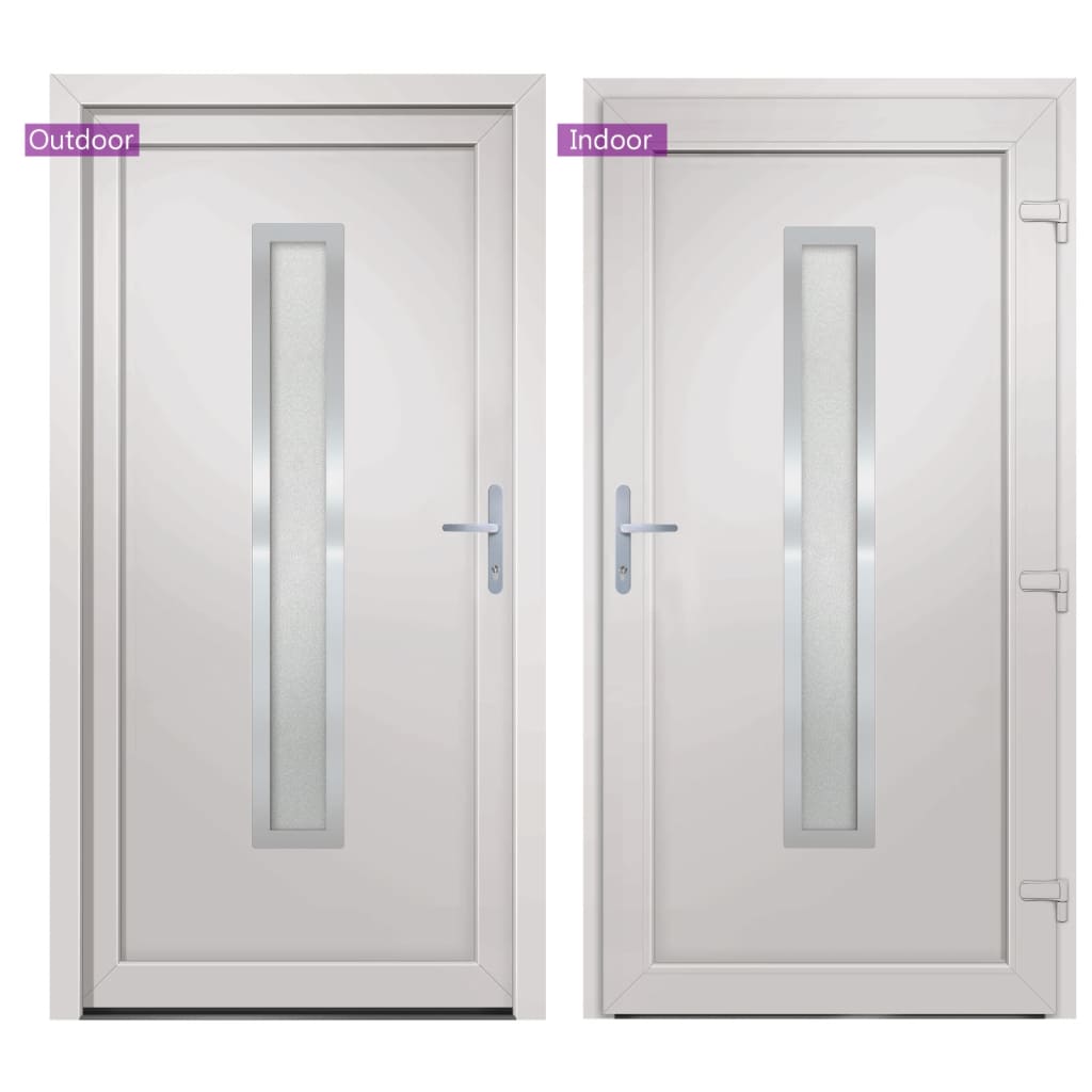 Voordeur 98x190 cm PVC wit