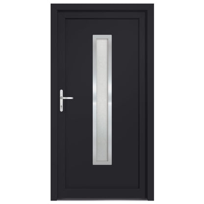 Voordeur 98x190 cm PVC antracietkleurig