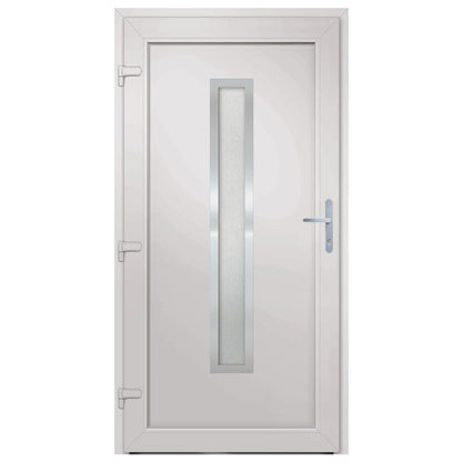Voordeur 98x208 cm PVC antracietkleurig