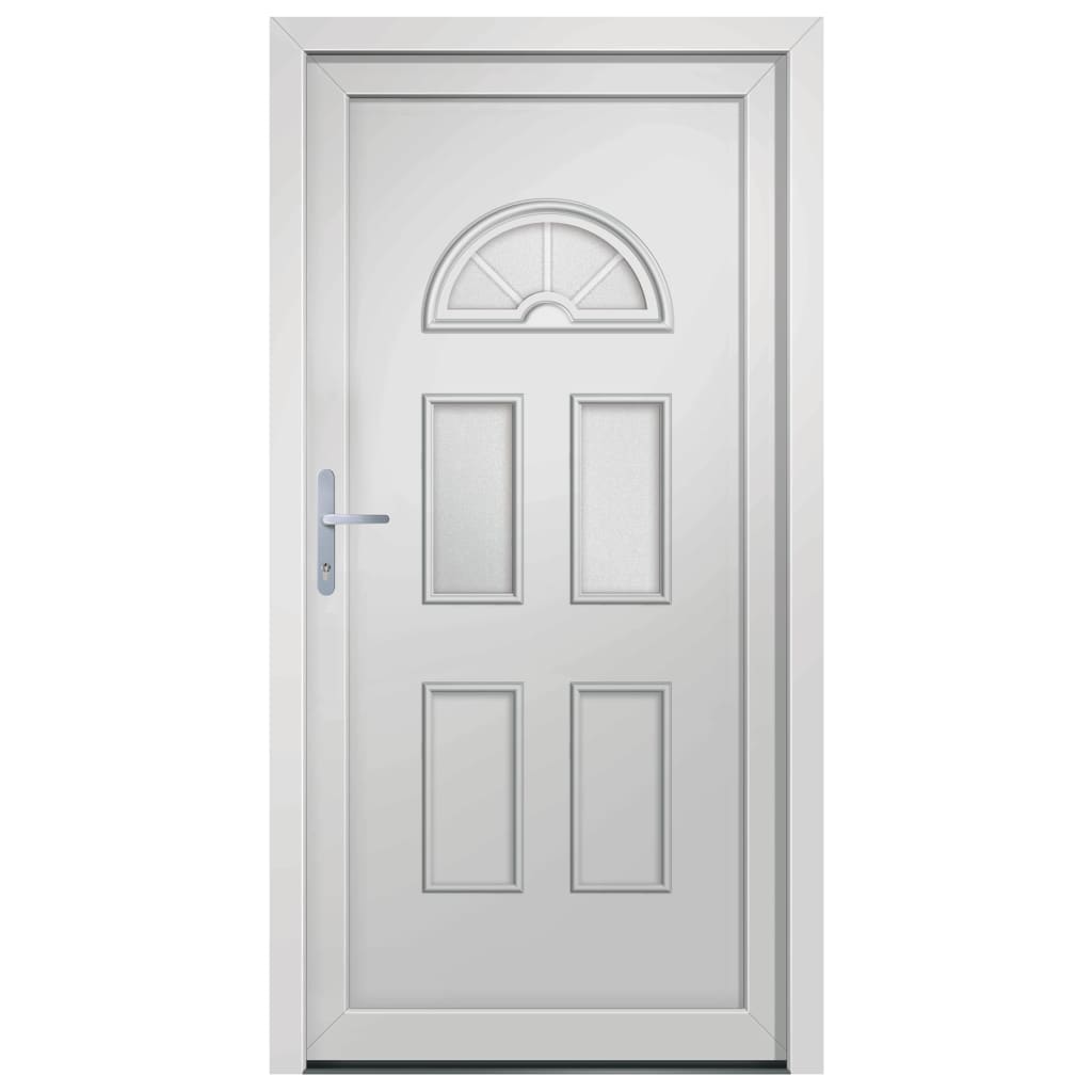 Voordeur 110x210 cm PVC wit