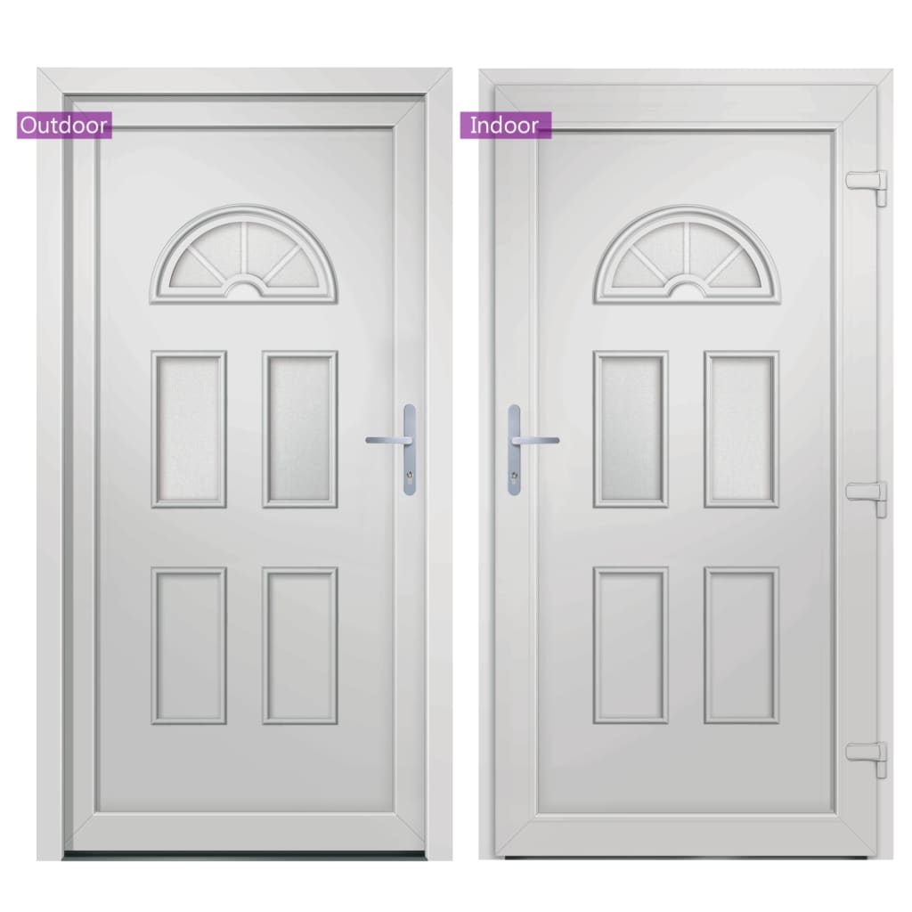 Voordeur 88x208 cm PVC wit