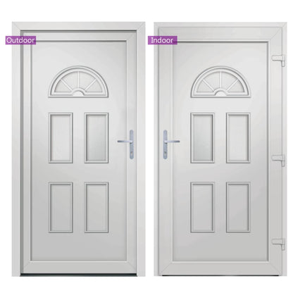 Voordeur 88x208 cm PVC wit