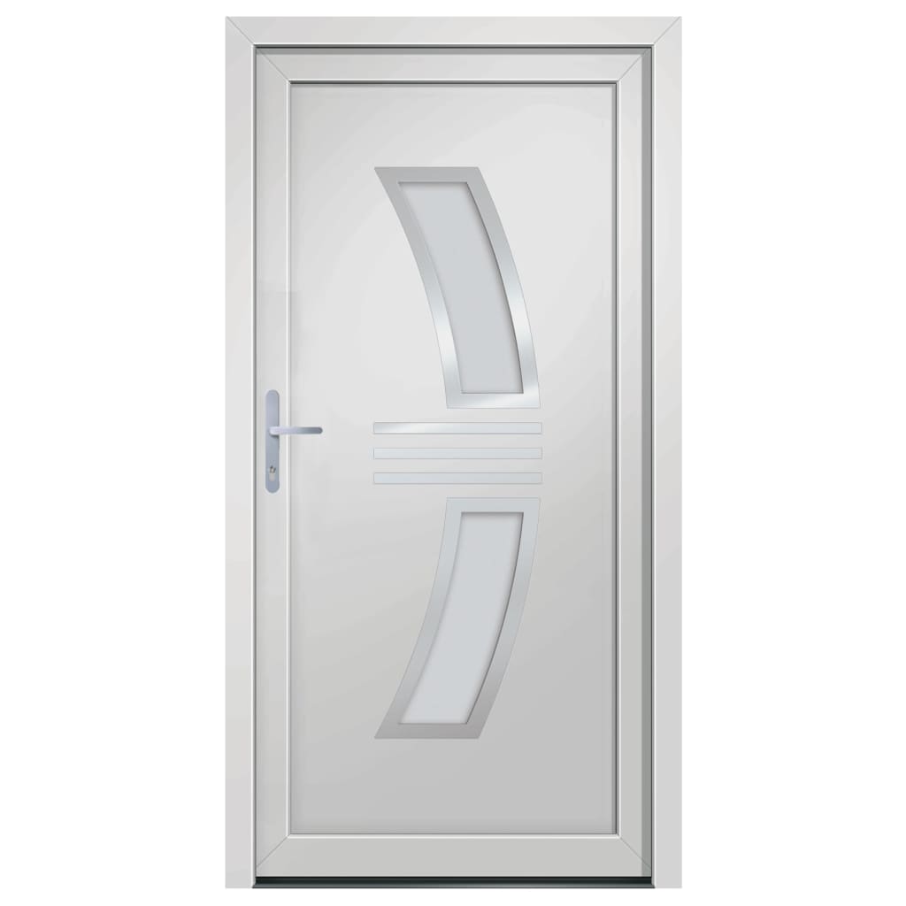 Voordeur 88x200 cm PVC wit