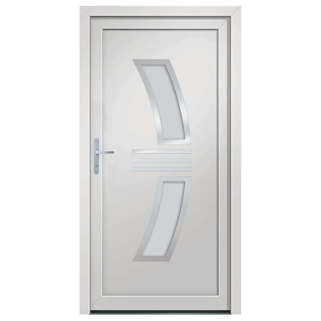 Voordeur 98x208 cm PVC wit
