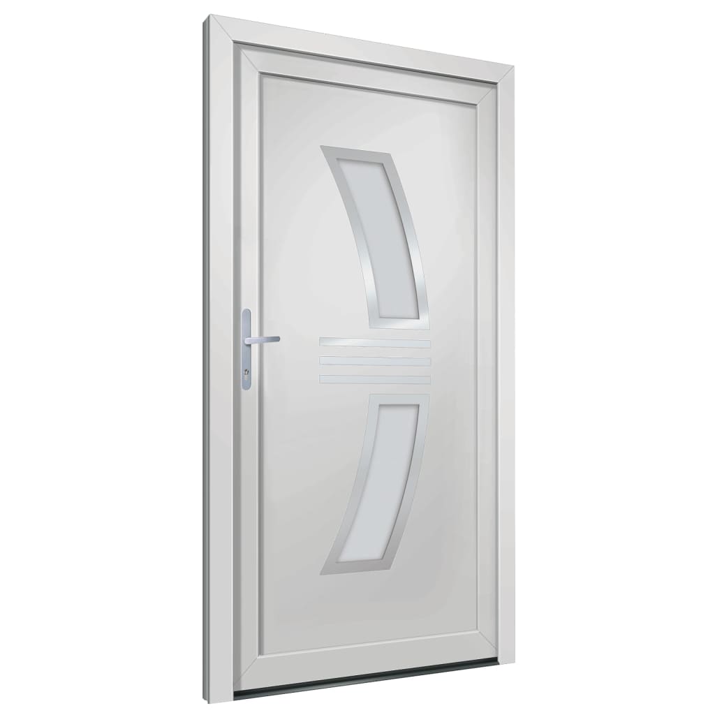 Voordeur 98x208 cm PVC wit