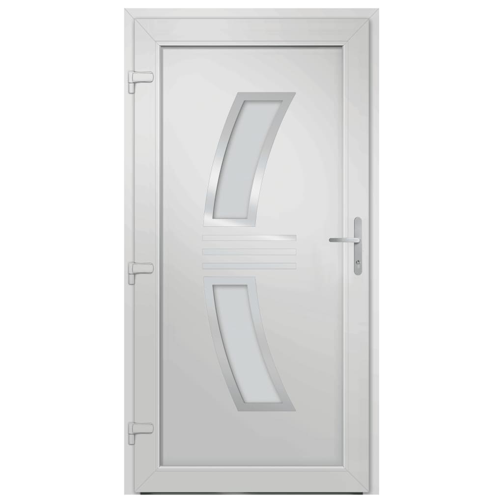 Voordeur 98x208 cm PVC wit
