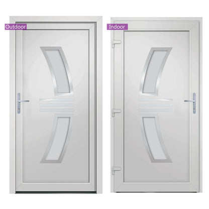 Voordeur 98x208 cm PVC wit