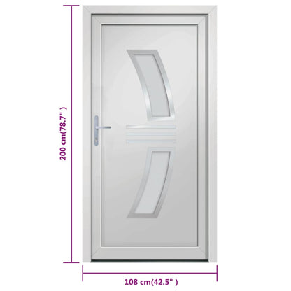 Voordeur 108x200 cm PVC wit