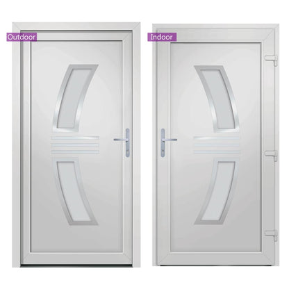 Voordeur 88x200 cm PVC wit