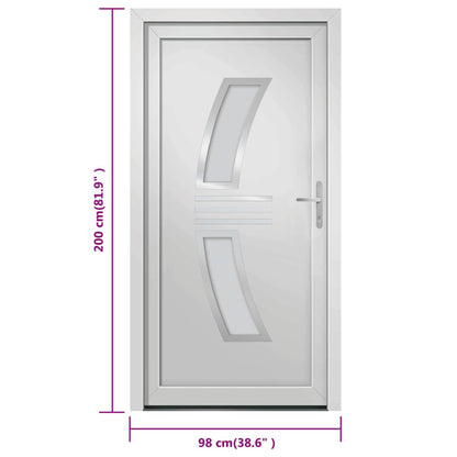 Voordeur 98x200 cm PVC wit