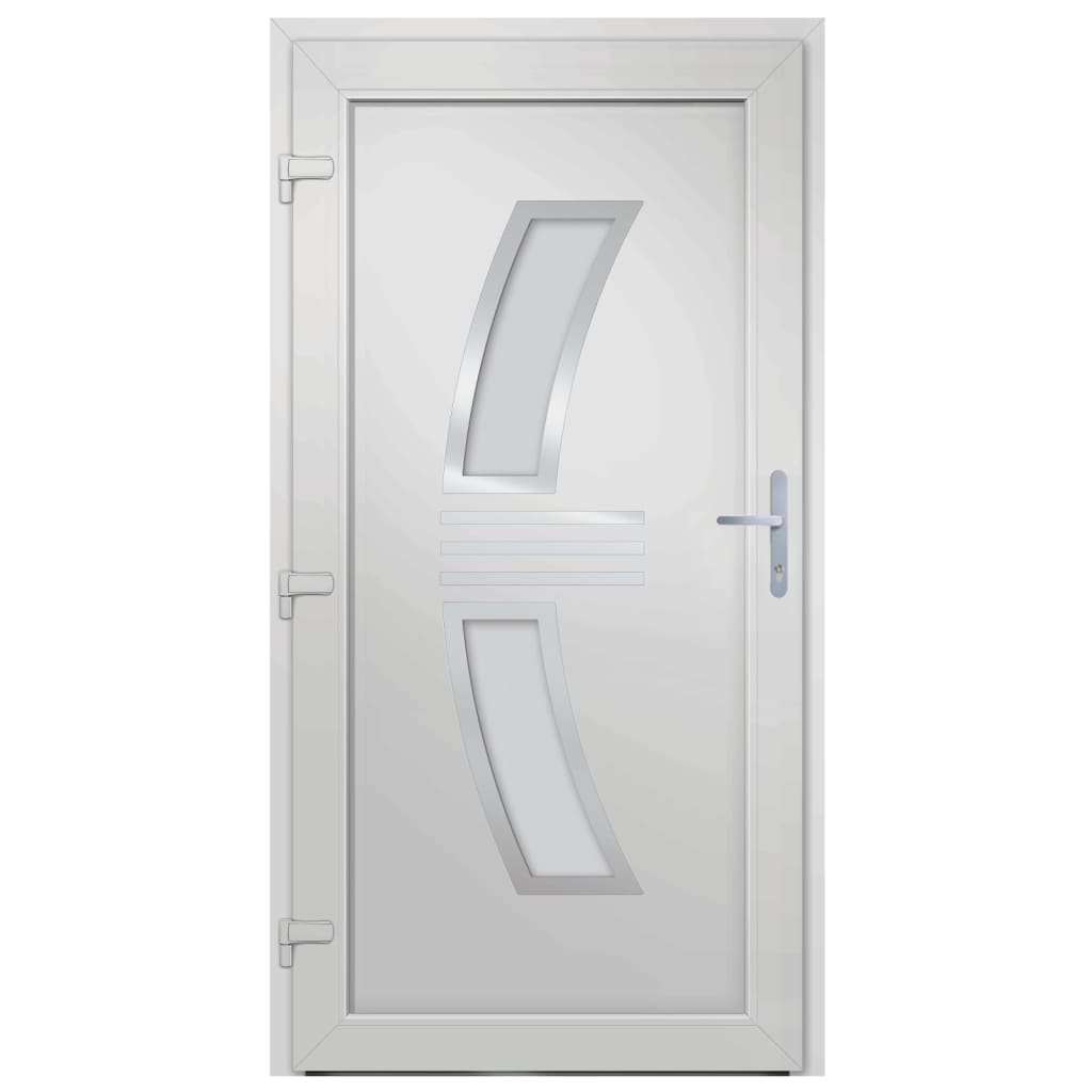 Voordeur 98x200 cm PVC antracietkleurig