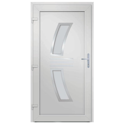Voordeur 98x200 cm PVC antracietkleurig