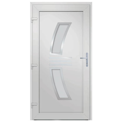 Voordeur 98x208 cm PVC antracietkleurig