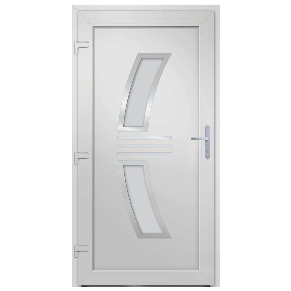 Voordeur 108x208 cm PVC antracietkleurig