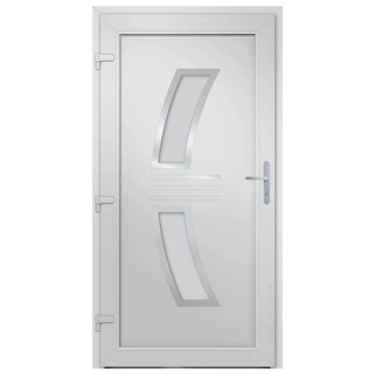 Voordeur 108x208 cm PVC antracietkleurig