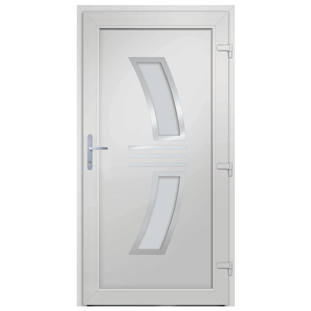 Voordeur 98x200 cm PVC antracietkleurig