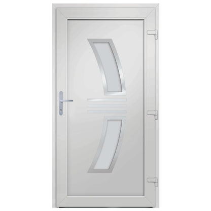 Voordeur 98x208 cm PVC antracietkleurig