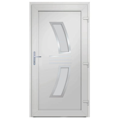 Voordeur 108x208 cm PVC antracietkleurig