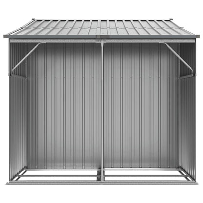 Tuinschuur 277x192,5x179 cm gegalvaniseerd staal grijs
