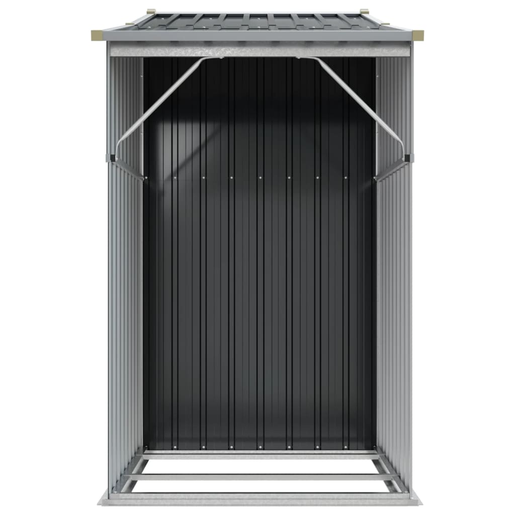 Tuinschuur 277x93x179 cm gegalvaniseerd staal antracietkleur