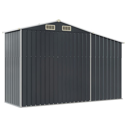 Tuinschuur 277x93x179 cm gegalvaniseerd staal antracietkleur
