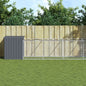 Hondenhok Met Ren Gegalvaniseerd Staal 110 x 609 x 110 cm Antraciet