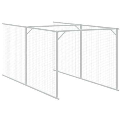 Hondenhok Met Ren Staal Kleurig 110 x 1017 x 110 cm Antraciet