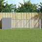 Hondenhok Met Ren Staal 110 x 405 x 110 cm Lichtgrijs