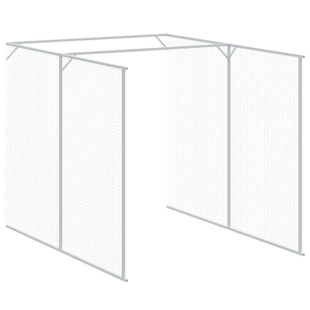 Hondenhok Met Ren Staal 165 x 1271 x 181 cm Antraciet