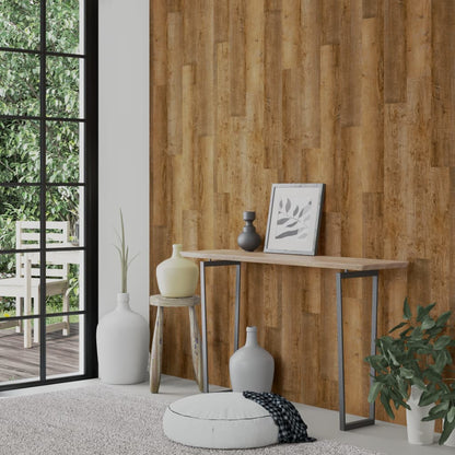 Wandpanelen Houtlook 4,12 M² Pvc Bruin 30 Donkerbruin