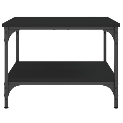 Salontafel 55x55x40 cm bewerkt hout zwart