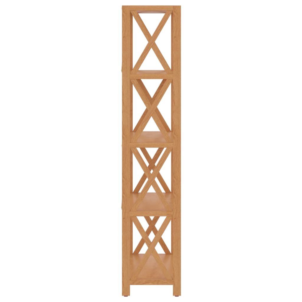 Opbergrek 5-laags 80x30x146 cm massief eikenhout