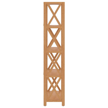 Opbergrek 5-laags 80x30x146 cm massief eikenhout