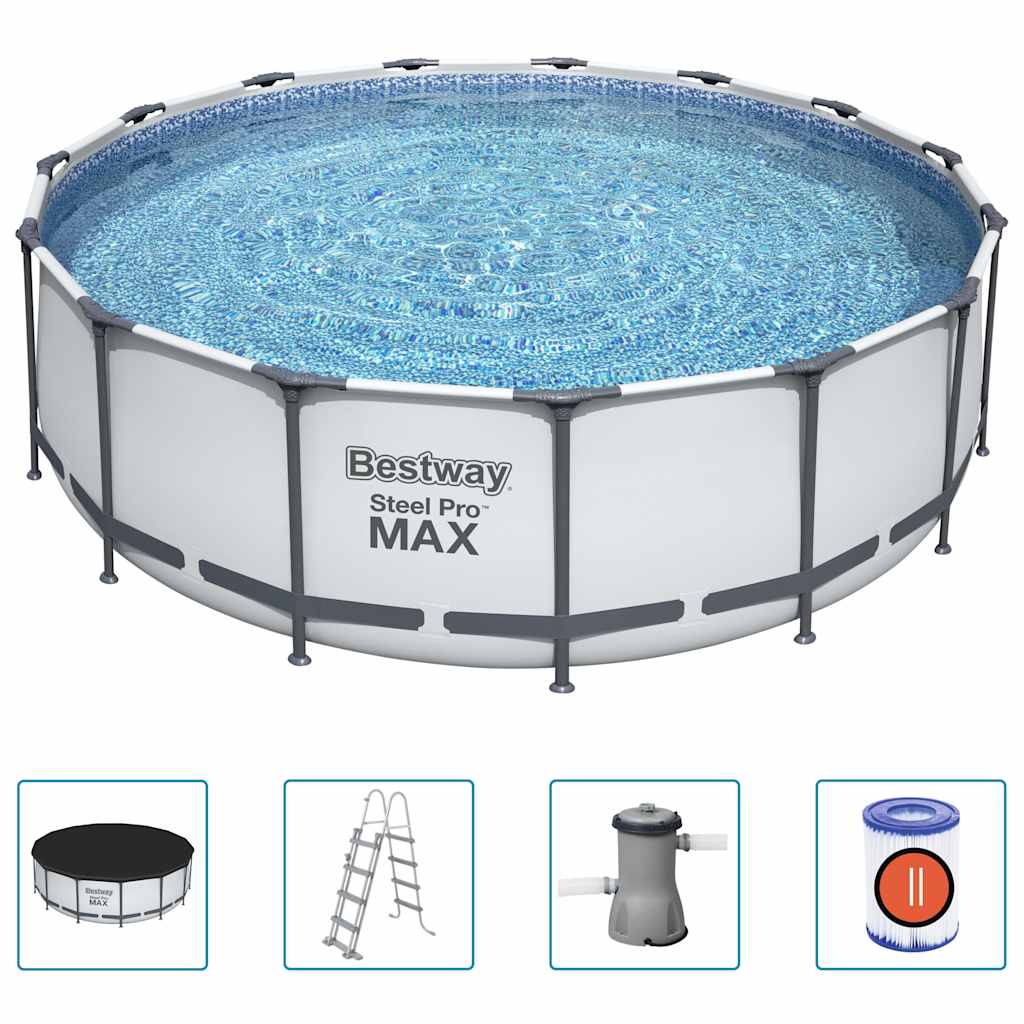Steel Pro MAX Zwembadset rond 457x122 cm