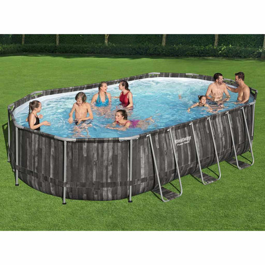 Power Steel Zwembadset ovaal 488x305x107 cm