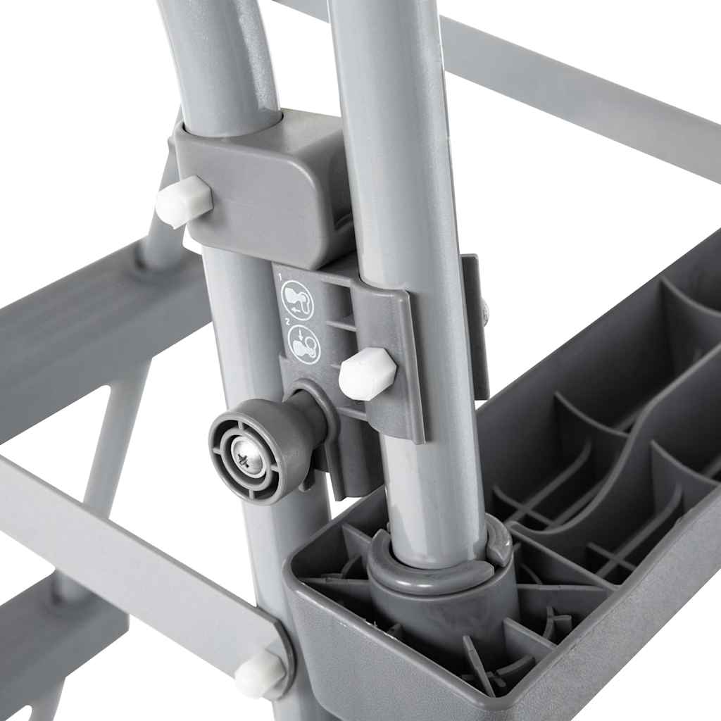 Power Steel Zwembadset met luifel 396x107 cm