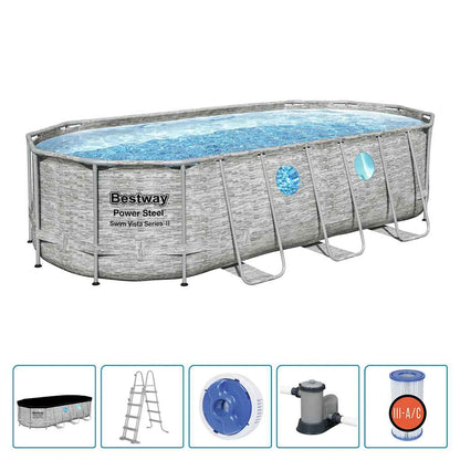 Power Steel Zwembadset Swim Vista Series 549x274x122 cm