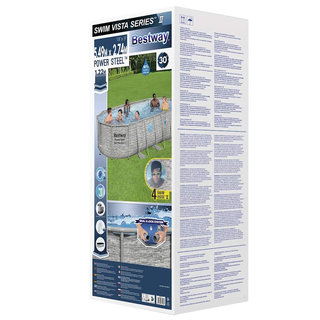Power Steel Zwembadset Swim Vista Series 549x274x122 cm
