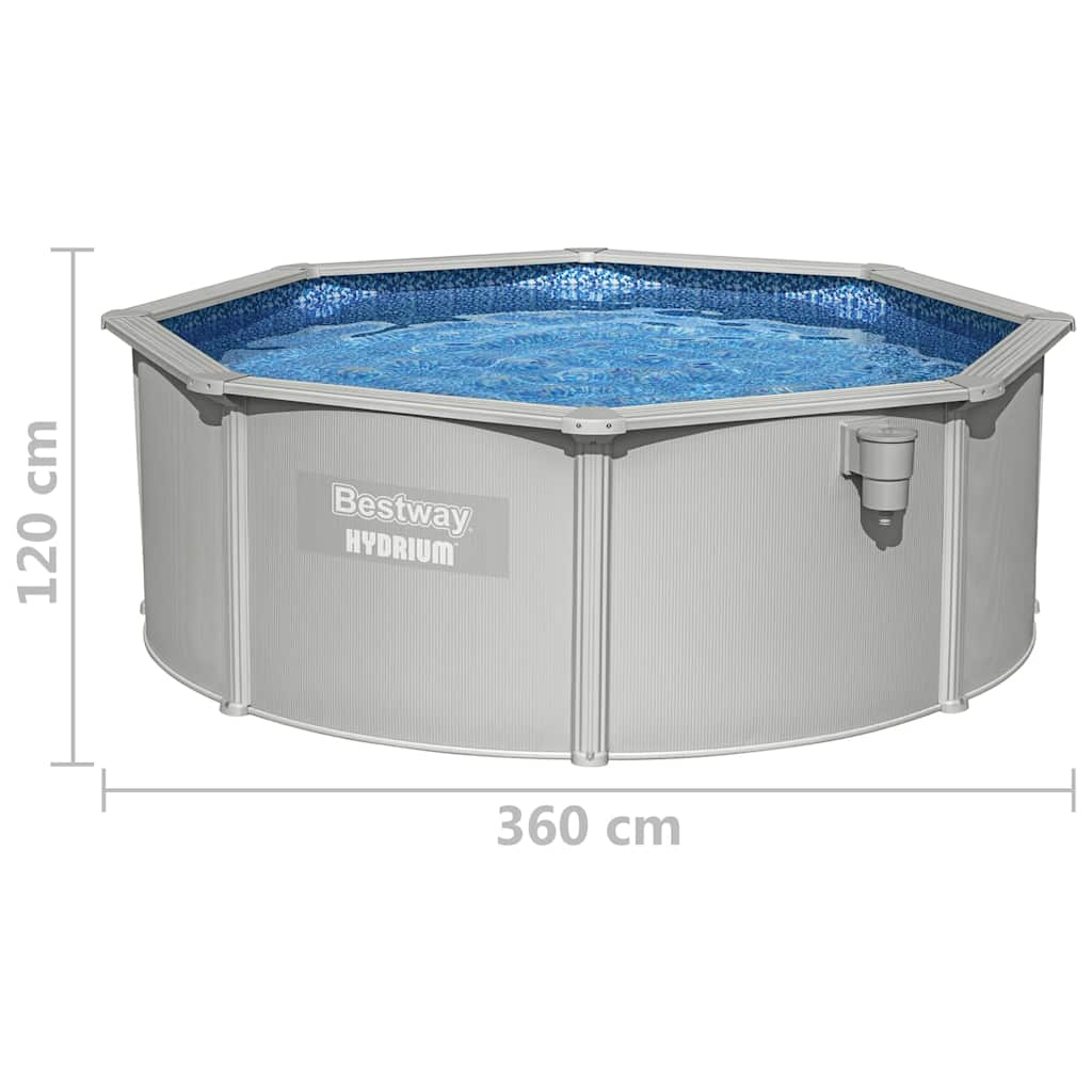 Hydrium Zwembad frame bovengronds rond 360x120 cm