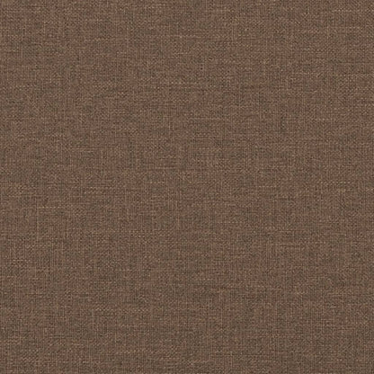 Tweezitsbank met sierkussens 120 cm stof bruin