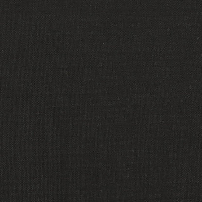 Tweezitsbank met sierkussens 140 cm stof zwart