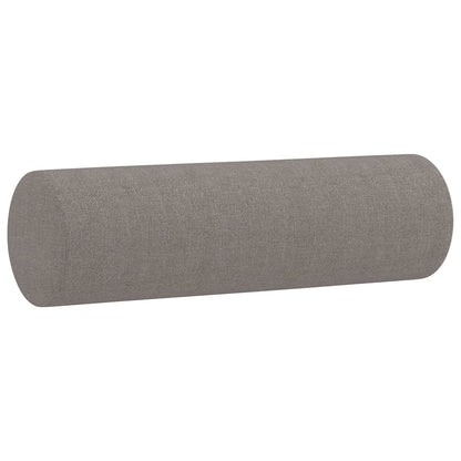 Tweezitsbank met sierkussens 140 cm stof taupe
