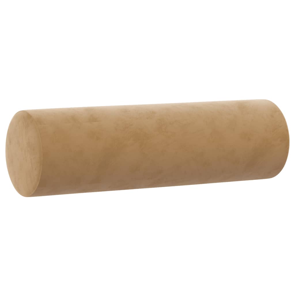 Driezitsbank met sierkussens 180 cm fluweel bruin