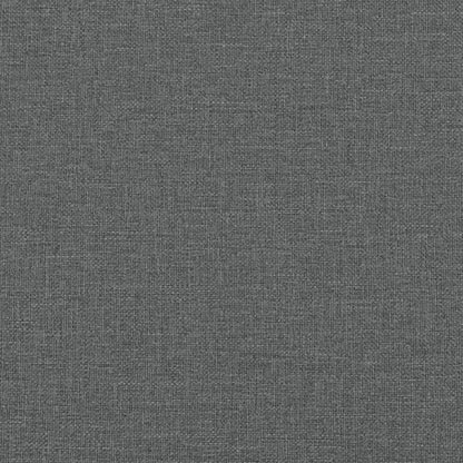 Tweezitsbank met sierkussens 120 cm stof donkergrijs