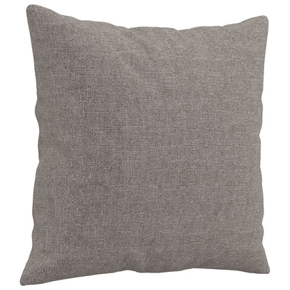 Tweezitsbank met sierkussens 120 cm stof taupe