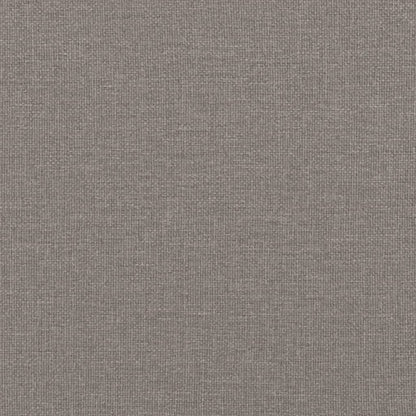 Tweezitsbank met sierkussens 120 cm stof taupe