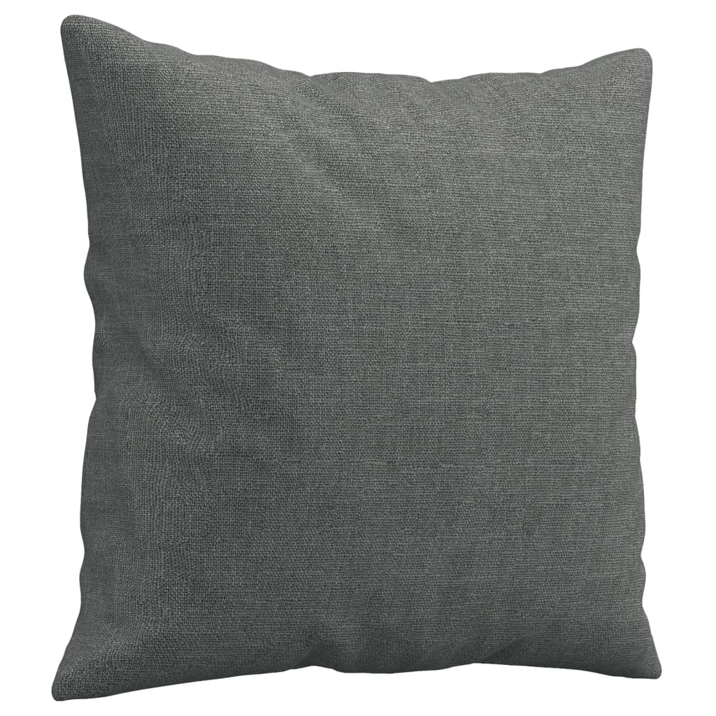 Tweezitsbank met sierkussens 140 cm stof donkergrijs