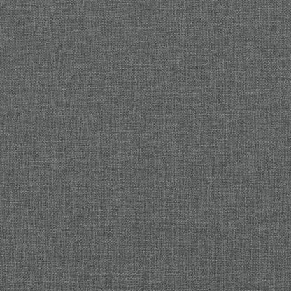 Tweezitsbank met sierkussens 140 cm stof donkergrijs